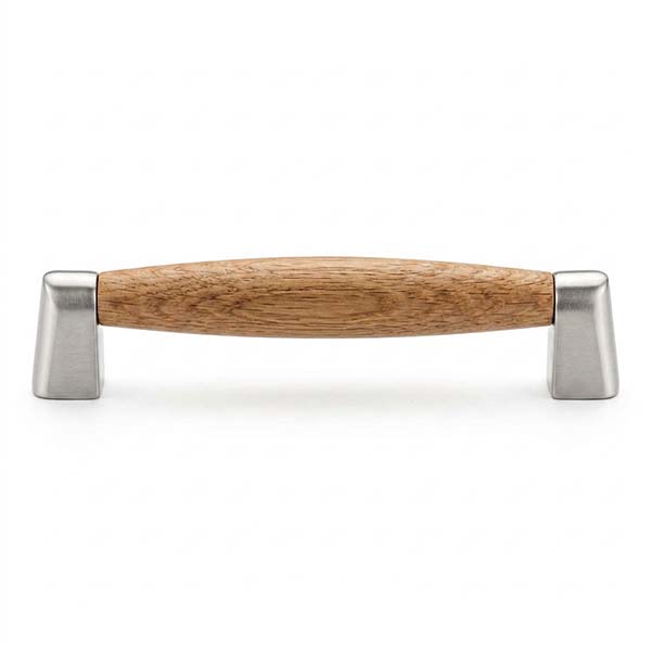Metal Style Maniglia in Zama Nichel OPACO/FAGGIO Chiaro Interasse MM 96* - METAL STYLE - Immagine 2
